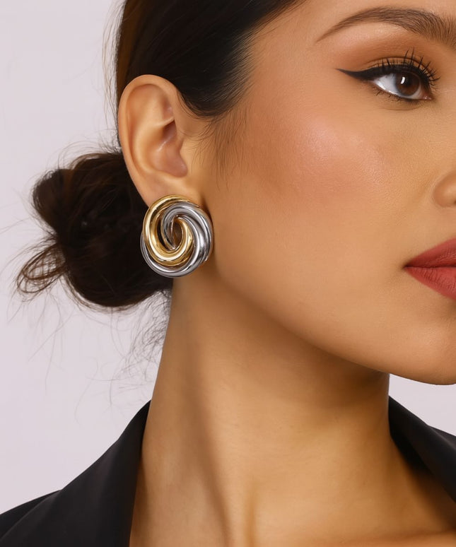 Orecchino Bicolor Spiral