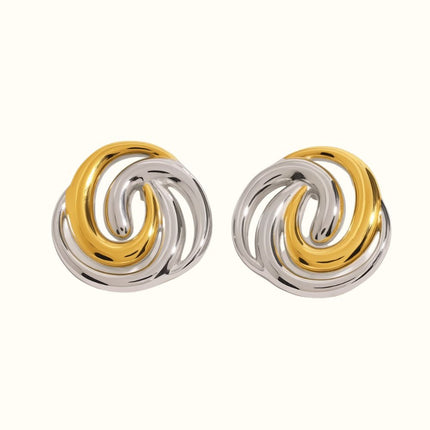 Orecchino Bicolor Spiral