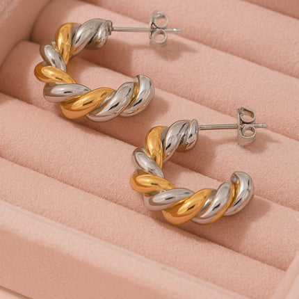 Orecchino Bicolor Torchon