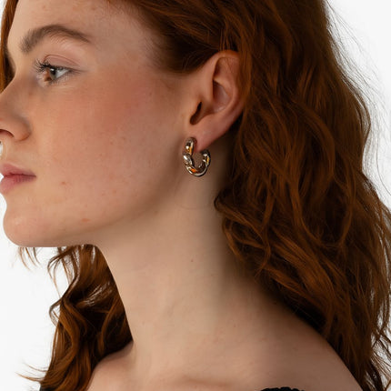 Orecchino Bicolor Torchon