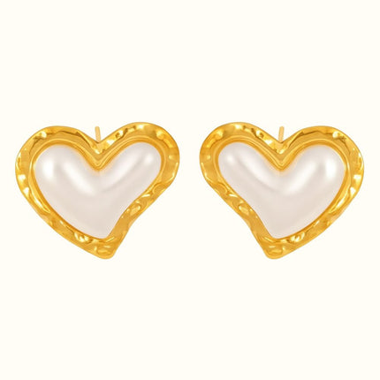 Orecchino Cuore Madreperla