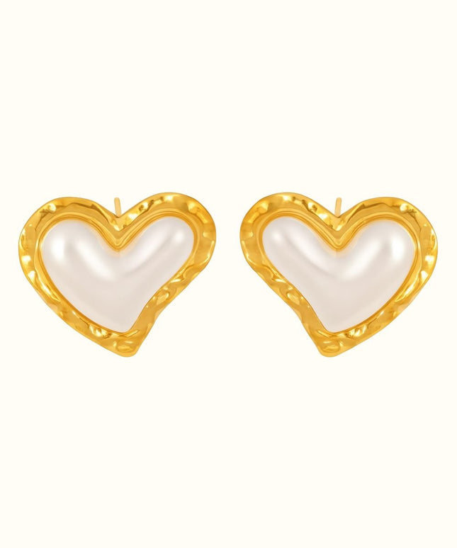 Orecchino Cuore Madreperla