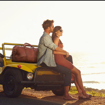 Oslo - Travel leather duffel bag - Weekender bag | TL141913