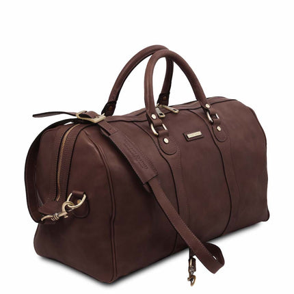 Oslo - Travel leather duffel bag - Weekender bag | TL141913