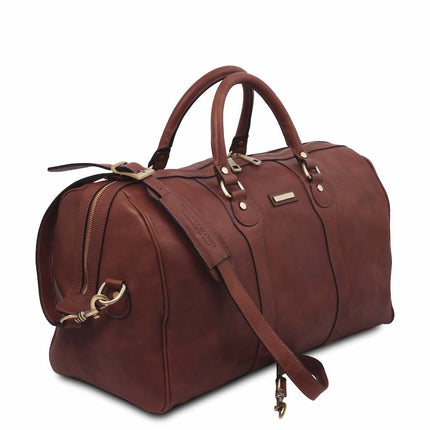 Oslo - Travel leather duffel bag - Weekender bag | TL141913