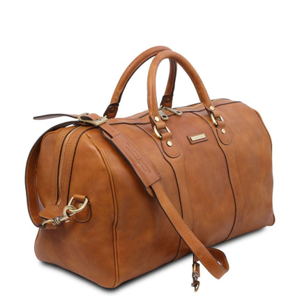 Oslo - Travel leather duffel bag - Weekender bag | TL141913