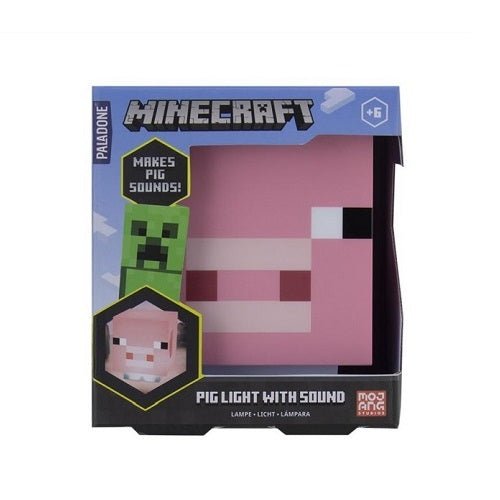 PALADONE MINECRAFT LAMPADA 3D PIG (con suoni)