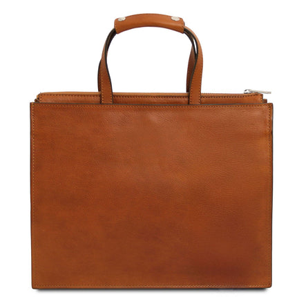 Palermo - Italian leather 3 - compartment briefcase for women | TL142452