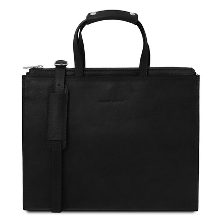 Palermo - Italian leather 3 - compartment briefcase for women | TL142452
