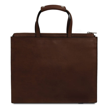 Palermo - Italian leather 3 - compartment briefcase for women | TL142452