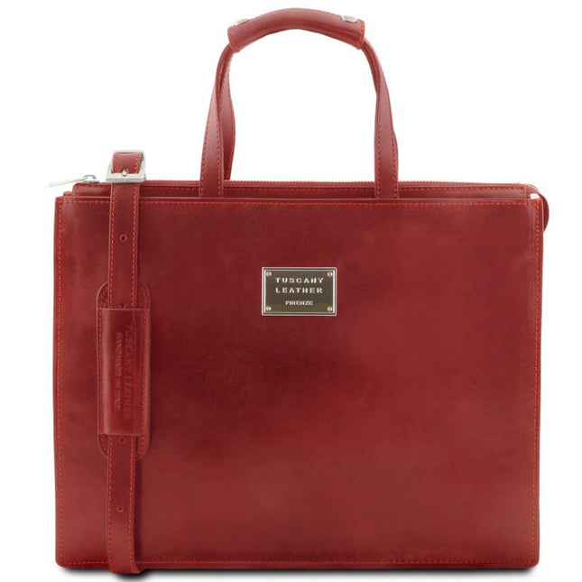 Palermo - Italian leather briefcase 3 - compartment for women | TL141343