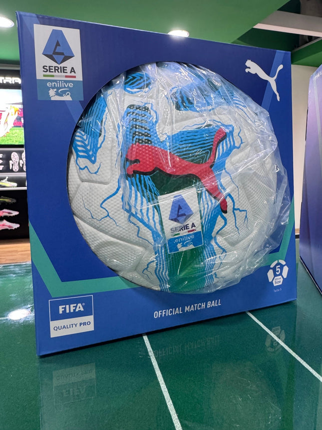 Pallone Calcio Puma Official Match Ball Serie A Orbita Bianco 2025/2026 Fifa Quality PRO in Box