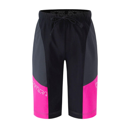 Pantaloncini Block Bambina Nero/Intense Violet