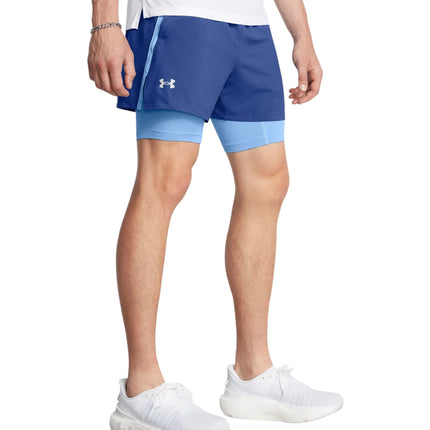 Pantaloncini Launch 2 - in - 1 13Cm Uomo Tech Blue/Horizon Blue