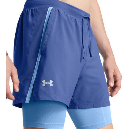 Pantaloncini Launch 2 - in - 1 13Cm Uomo Tech Blue/Horizon Blue