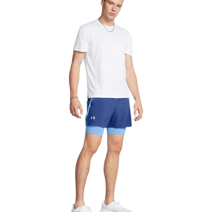 Pantaloncini Launch 2 - in - 1 13Cm Uomo Tech Blue/Horizon Blue