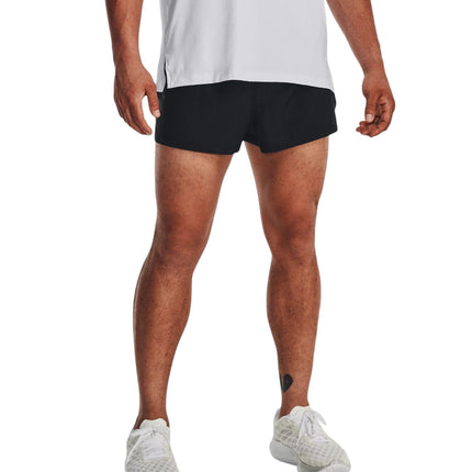 Pantaloncini Launch Split Perf Uomo Black/Reflective