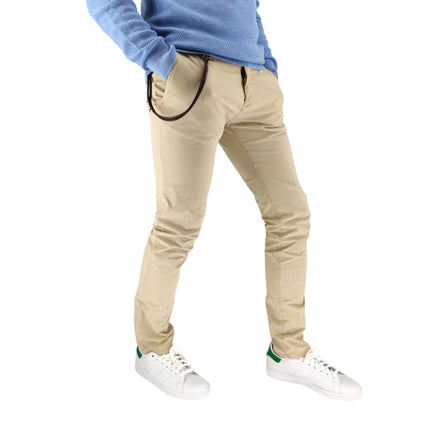 Pantaloni Carnaby Popeline Uomo Stone