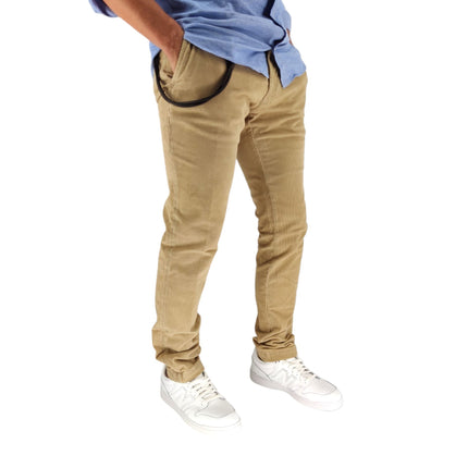 Pantaloni Carnaby Velvet Uomo Stone