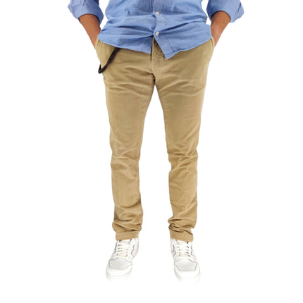 Pantaloni Carnaby Velvet Uomo Stone