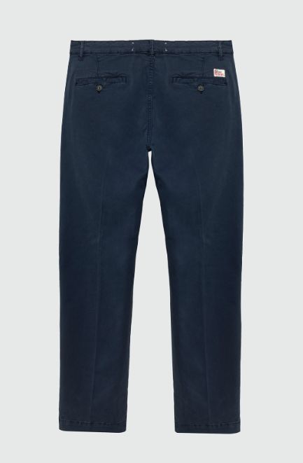 Pantaloni Chino Smart Uomo Blue Navy