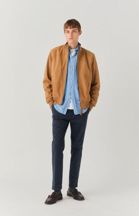 Pantaloni Chino Smart Uomo Blue Navy