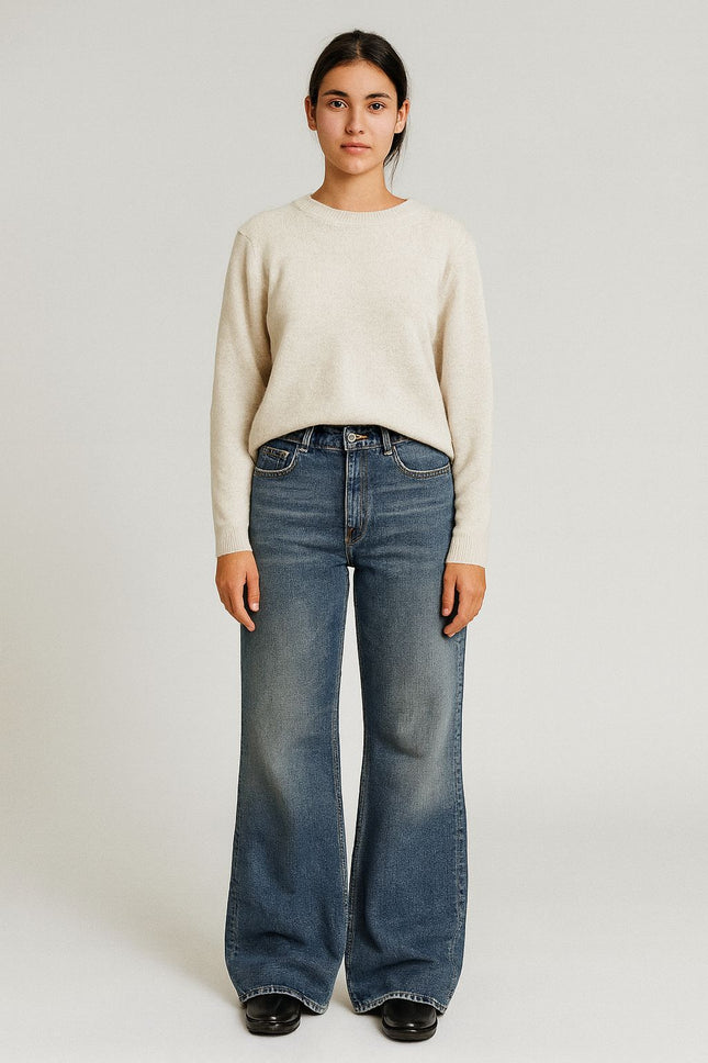 Pantaloni Clara Open Donna Blue