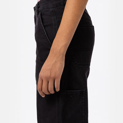 Pantaloni Duck Canvas Donna Black Wash