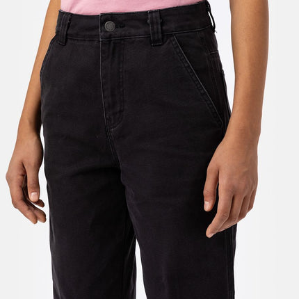 Pantaloni Duck Canvas Donna Black Wash