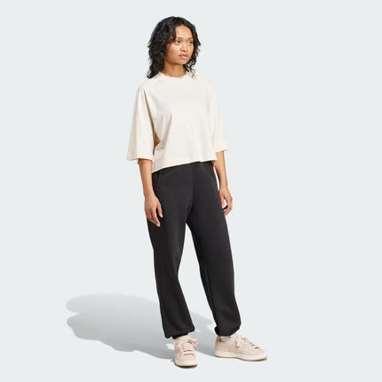 Pantaloni Essentials Fleece Loose Donna Black