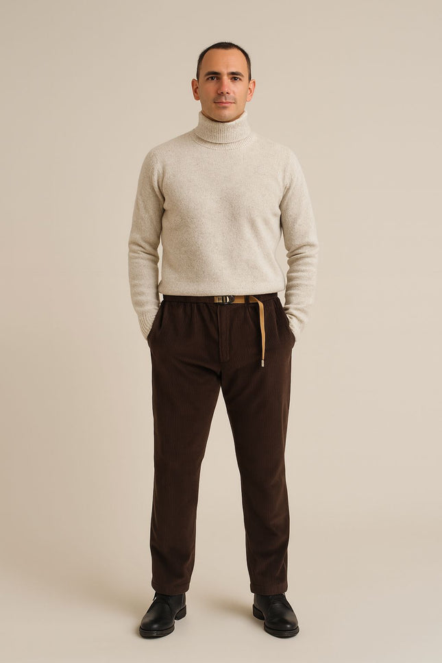 Pantaloni Greg Velluto Uomo Brown