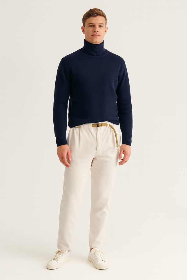 Pantaloni Greg Velluto Uomo Off White