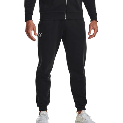 Pantaloni Jogger Essential Fleece Uomo Black/White