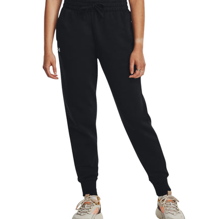 Pantaloni Jogger Rival Fleece Donna Black/White