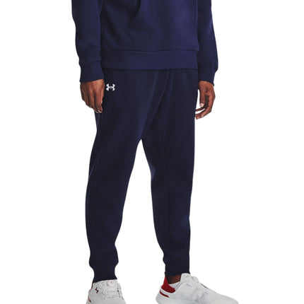 Pantaloni Jogger Rival Fleece Uomo Midnight Navy/White