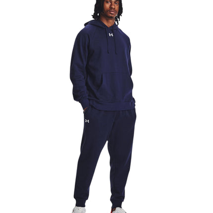 Pantaloni Jogger Rival Fleece Uomo Midnight Navy/White