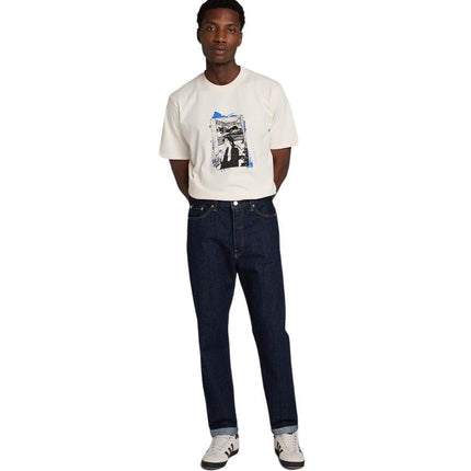 Pantaloni Loose Tapered Uomo Blue Rinsed