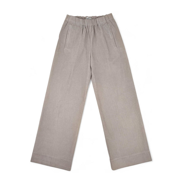 Pantaloni Needle Cord Donna Pearl Grey
