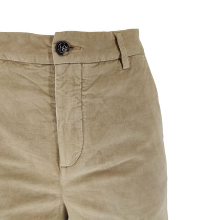 Pantaloni Olimpia Smooth Velvet Donna Camel