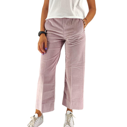 Pantaloni Penny Velvet Donna Lilac Petal