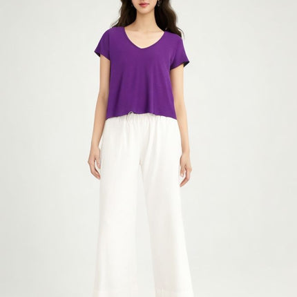 Pantaloni Pensil Light Gabardina Donna Ivory