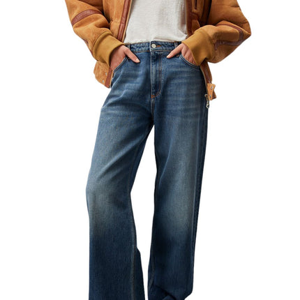 Pantaloni Super Wide Donna Denim