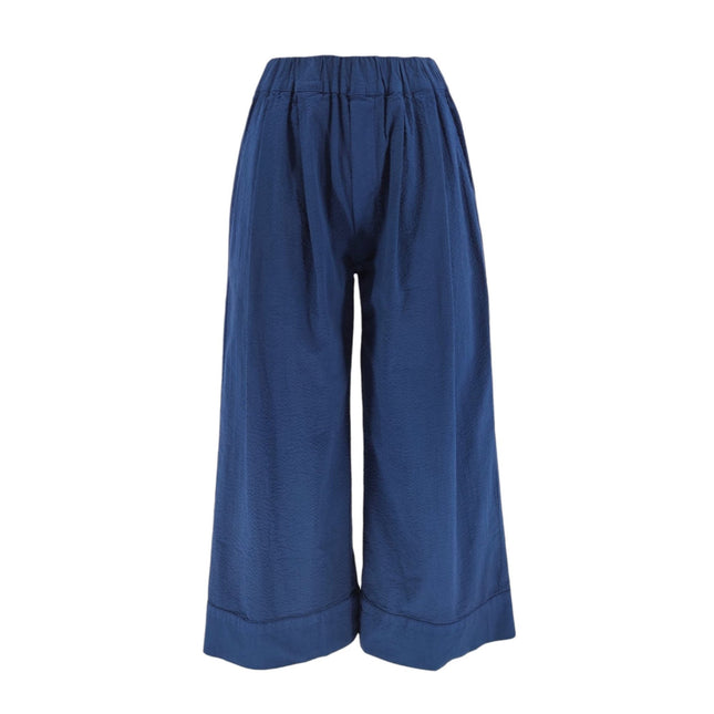Pantaloni Wide Donna Navy