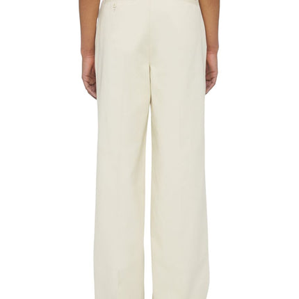 Pantaloni Wide Leg Work Donna Grigio Spuma