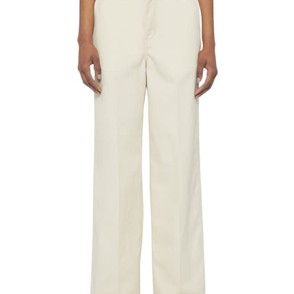 Pantaloni Wide Leg Work Donna Grigio Spuma