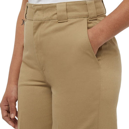 Pantaloni Wide Leg Work Donna Khaki