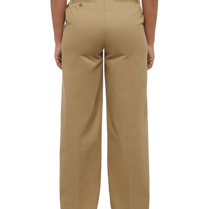 Pantaloni Wide Leg Work Donna Khaki