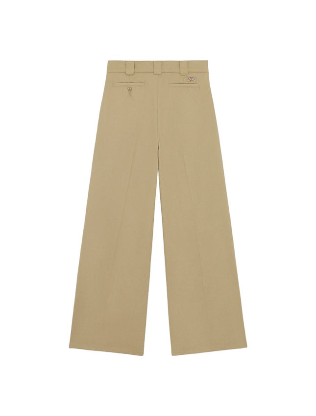 Pantaloni Wide Leg Work Donna Khaki