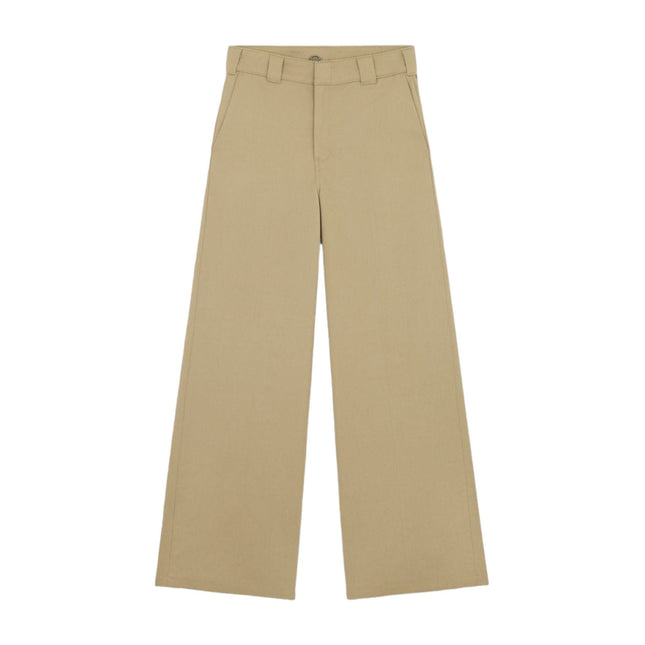 Pantaloni Wide Leg Work Donna Khaki