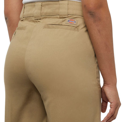 Pantaloni Wide Leg Work Donna Khaki